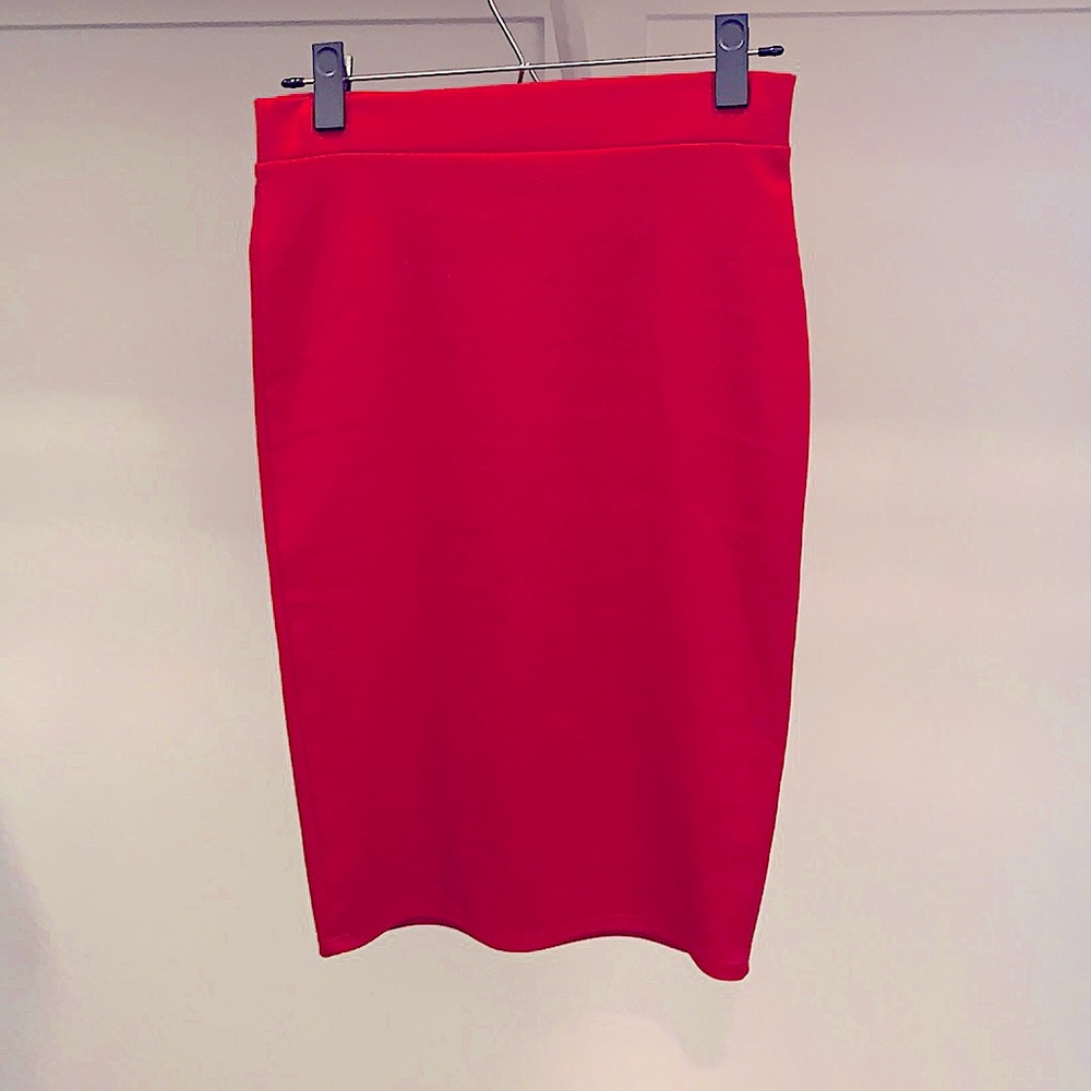 Red Pencil Skirt